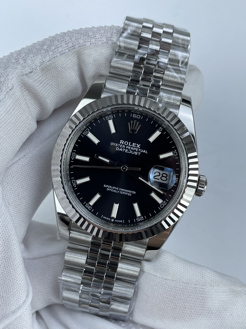 (준비완료/특급배송)NO.2433/NM공장 롤렉스 데이저스트 41미리 블랙 바인덱스 쥬빌레 플루티드 (강력추천)