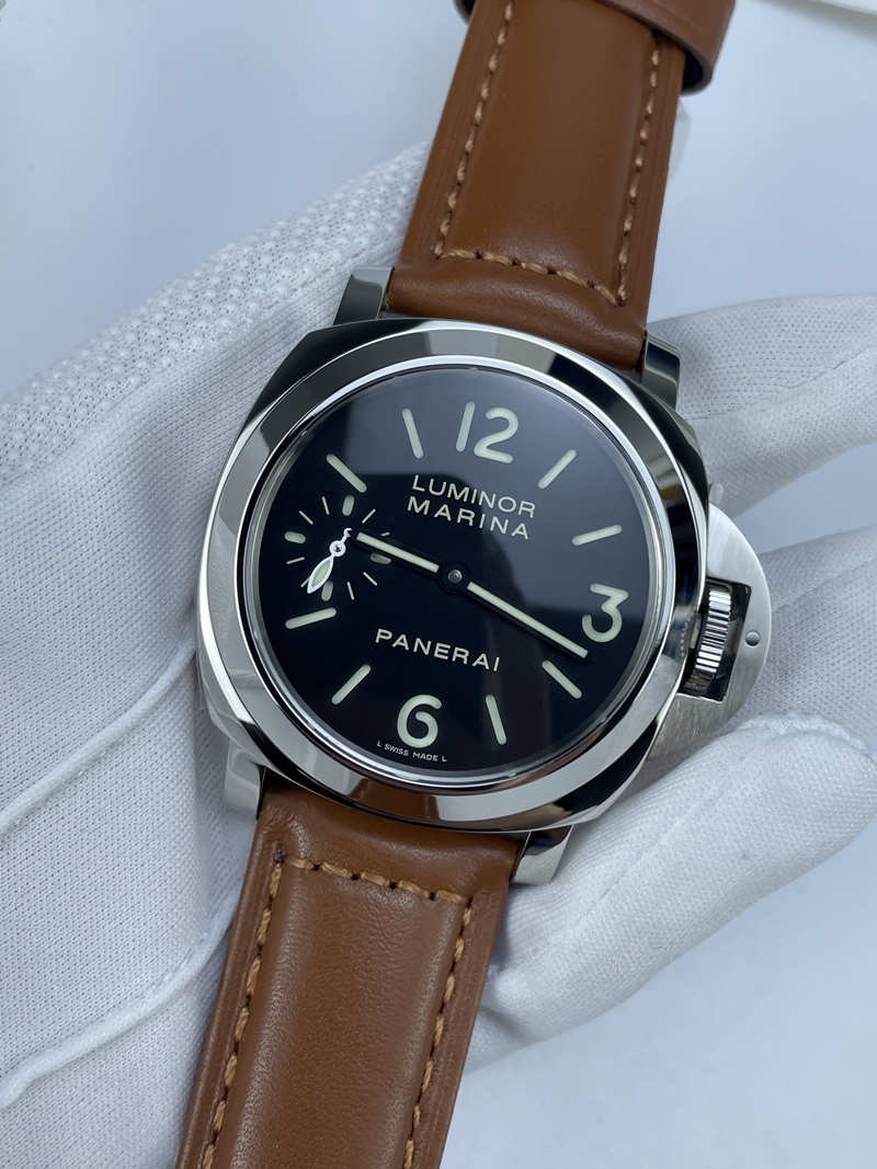 (준비완료/특급배송 )NO.2635/HW공장 파네라이 루미노르 마리나 PAM111 스틸 가죽스트랩